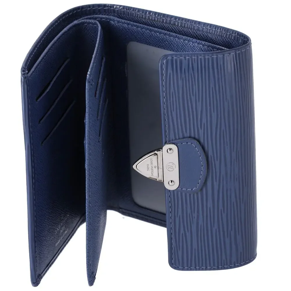 Louis Vuitton Koala Trifold Wallet M5801G Blue Myrtilles Epi Leather